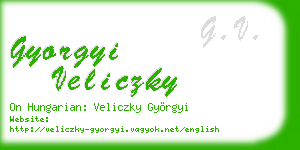 gyorgyi veliczky business card