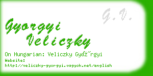 gyorgyi veliczky business card